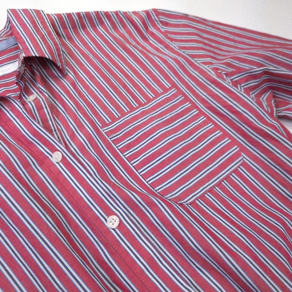 New Southern Tide Striped Red and White Womens Belted Pocketed Maxi Dress Sz S - Picture 12 of 15